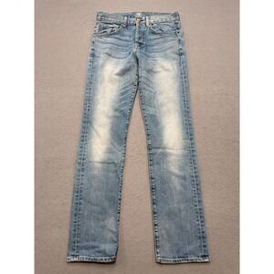 7 For All Mankind Jeans Women's 27 Light Wash 1984 Boyfriend Straight Button Fly